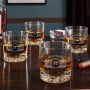 Whiskey Glasses Fairbanks Engraved with Marquee - Set of 4