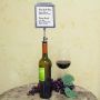 Liste de Vins Pewter Bottle Stopper Wine Menu