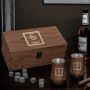 Wood Grain Neat Whiskey Gift Set Personalized with Oakhill