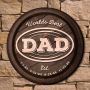 Worlds Best Dad Round Wooden Sign