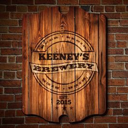 PERSONALISED DRINKS SIGN REAL ALES HOME BREW OWN NAME PLAQUE OWN WORDING SIGNS 