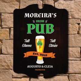 Personalized Irish Pub Bar Beer Home Decor Gift Plaque Sign #15 Custom USA Made