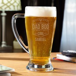 Personalised This Daddy Belongs to Any Name Fathers Day Funny Dad Gift for Him Secret Santa 16oz Frosted Stein Pint Beer Glass//Mug Birthday Present Idea. Tankard