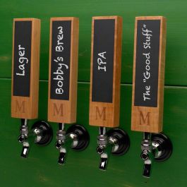 Maple Chalkboard beer tap handle 
