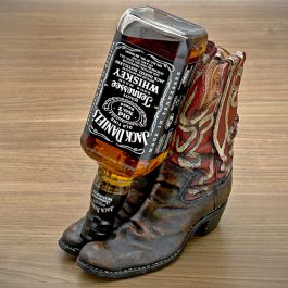 REP Cowboy Boot Wine Bottle Holder 929 