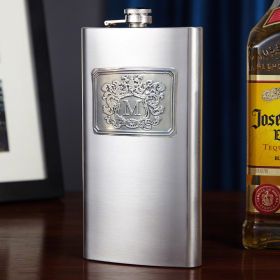 Royal Crested Stainless Steel Flask