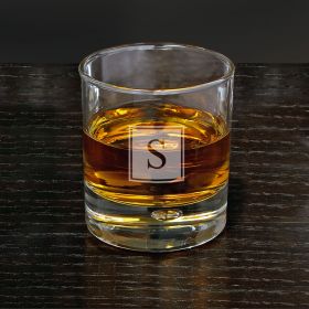 Bryne Block Monogram Whiskey Glass