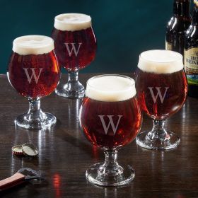 Classic Personalized Beer Snifter Set of 4