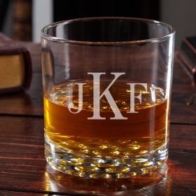 Buckman Classic Monogram Whiskey Glass