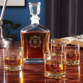 Winchester Personalized Whiskey Decanter Set