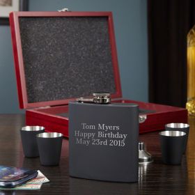 Deluxe Blackout Flask Gift Set