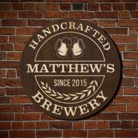 Handcrafted Brewery Custom Bar Sign (Signature Series)