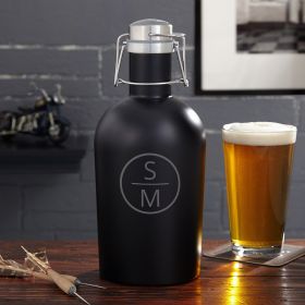 Emerson Black Stainless Personalized Growler