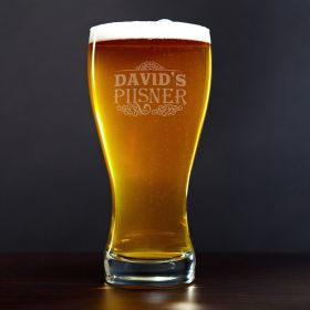 Cassidy Personalized Pilsner Beer Glass
