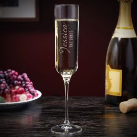 Lassarre Engraved Tall Champagne Flute