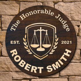 Liberty Scale Signature Series Custom Sign – Gift for Judge