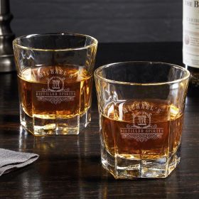 Carraway Colchester Customized Whiskey Glasses Set