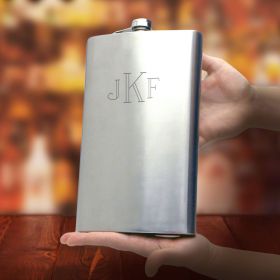 Giant Extremely Large Monogrammed Flask