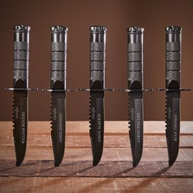 Personalized Set of 5 Survival Groomsmen Knives