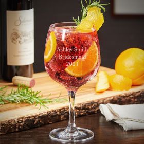 Personalized Gin and Tonic Cocktail Glass