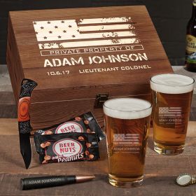 American Heroes Personalized Beer Military Gifts