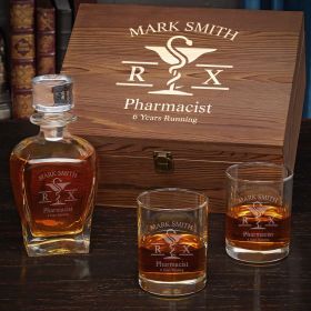 Mortar and Pestle Personalized Draper Eastham Whiskey Gifts for Pharmacists