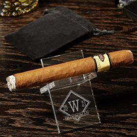 Drake Engraved Acrylic Cigar Stand