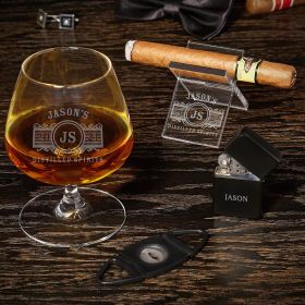 Marquee Engraved Brandy and Cigar Gifts