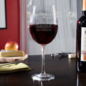 Ultra Rare Edition Personalized Wine Glass