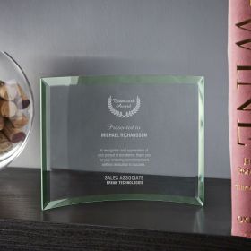 Small Personalized Jade Crescent Excellence Award