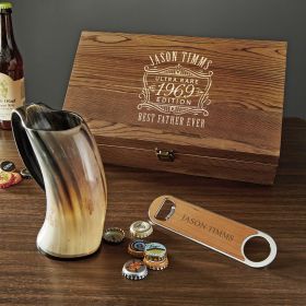 Ultra Rare Horn Beer Mug Personalized Box Set