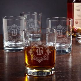 Winchester Personalized Whiskey Glasses, Set of 4