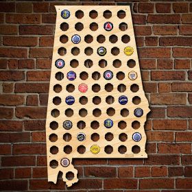 Alabama Beer Cap Map