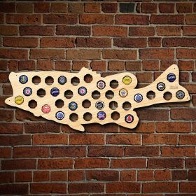 Large Mouth Bass Beer Cap Map