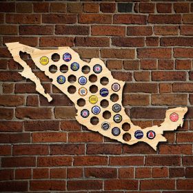 Beer Cap Map of Mexico