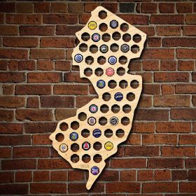 New Jersey Beer Cap Map