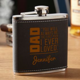 From Daughter to Dad Personalized Hip Flask