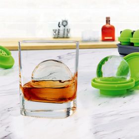 Crystal-Clear Sphere Ice Molds, Set of 4