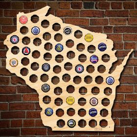 Wisconsin Beer Cap Map