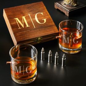 Quinton Monogrammed Bullet Whiskey Gifts