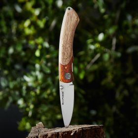2-Tone Liner Lock Wood Knife