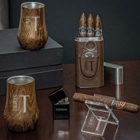 Custom Cigar Gifts Elton Double Wall Neat Set