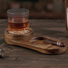 Engraved Whiskey and Cigar Tray Oakmont