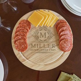 Hamilton Personalized Swivel Cheese Board