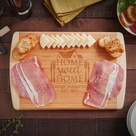 Home Sweet Home Personalized Bamboo Cutting Board