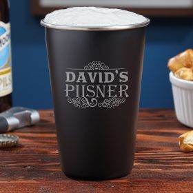 Cassidy Personalized Stainless Steel Pint Glass