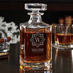 Personalized Carson Whiskey Decanter Hemingway