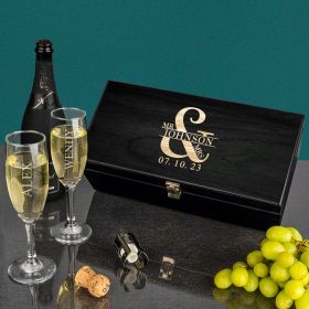 Engraved Champagne Gift Box Love & Marriage