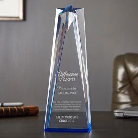 Small Sculpted Star Custom Recognition Award