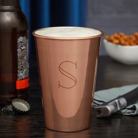 Engraved Copper Pint Glass